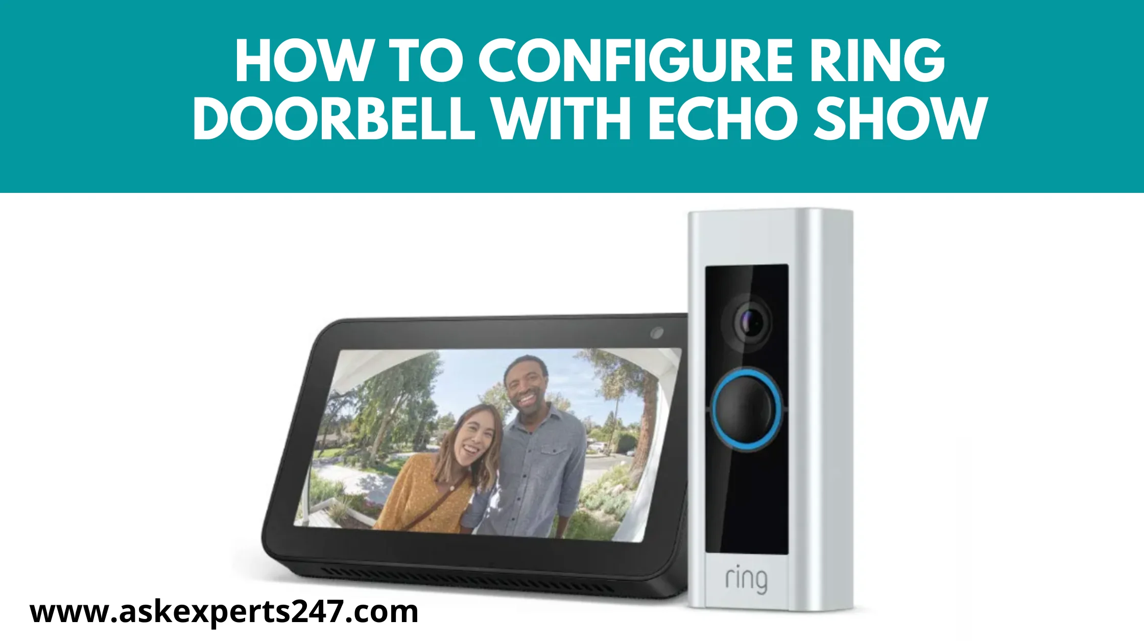 How to configure ring doorbell with echo show?