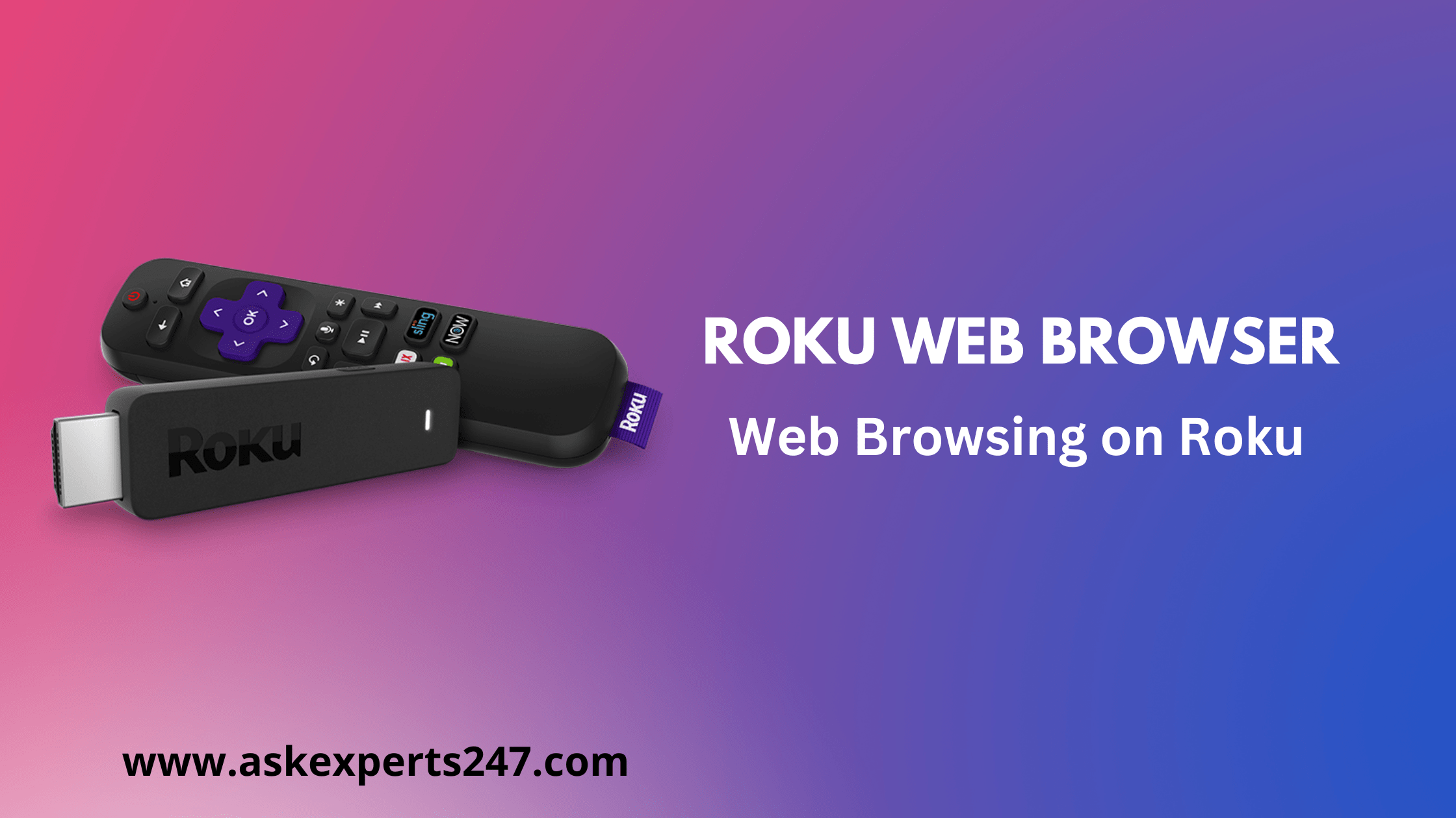 Roku Web browser
